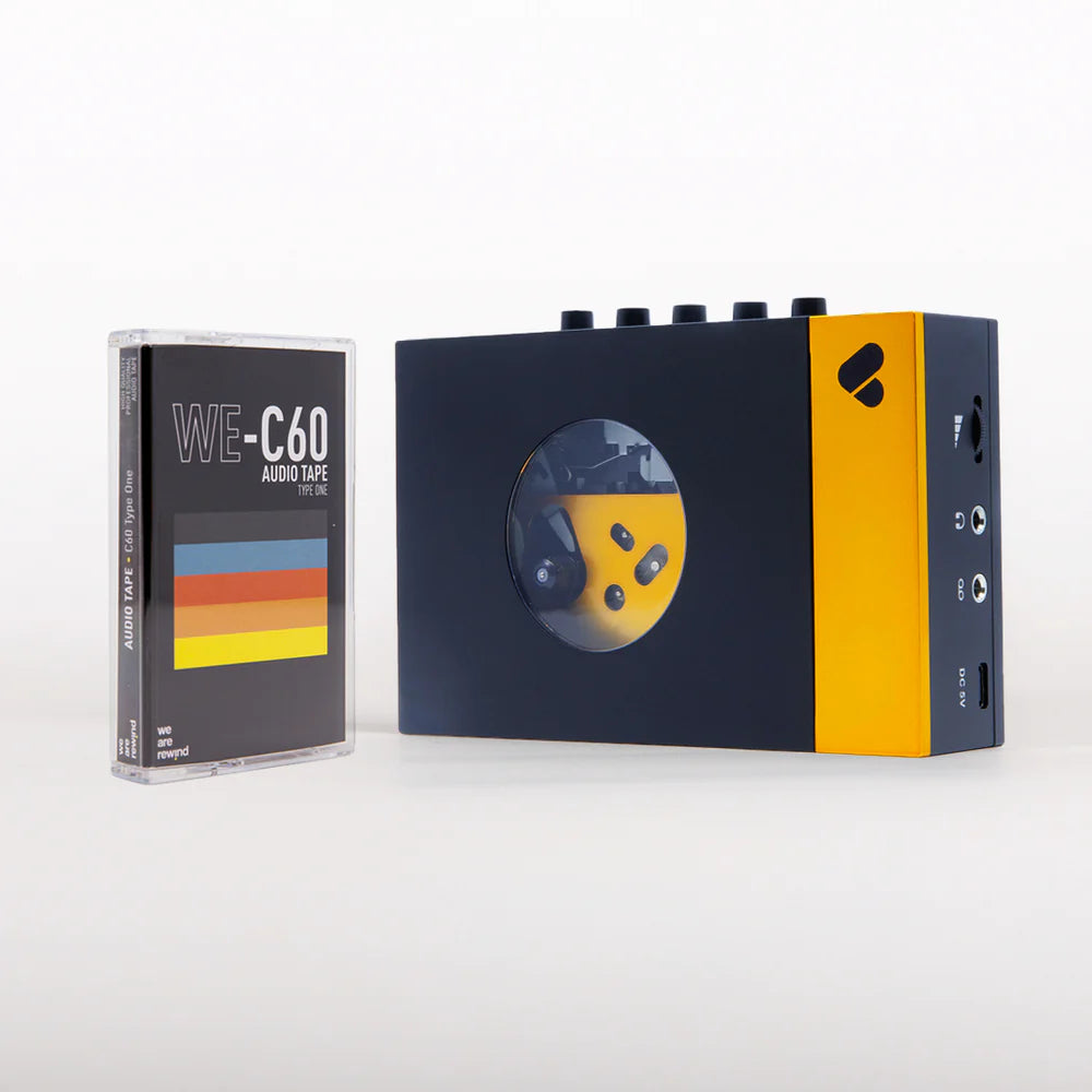 We Are Rewind AMY Cassette Player (Black & Yellow)
